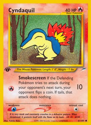 Cyndaquil 061/105 - 1st Edition Neo Destiny - Common