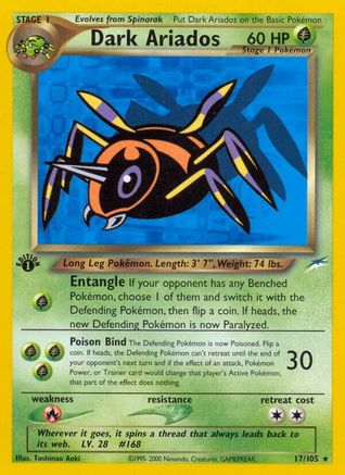 Dark Ariados 017 - Unlimited Neo Destiny - Rare