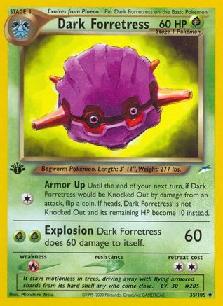 Dark Forretress 035/105 - 1st Edition Neo Destiny - Uncommon