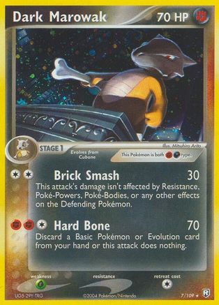 Dark Marowak 007 - Reverse Holofoil Team Rocket Returns - Holo Rare