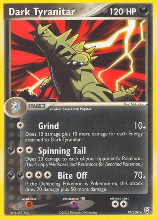 Dark Tyranitar 019/109 - Reverse Holofoil Team Rocket Returns - Rare