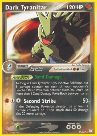 Dark Tyranitar 020/109 Team Rocket Returns - Rare