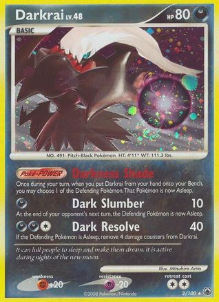 Darkrai 003 - Reverse Holofoil Majestic Dawn - Holo Rare