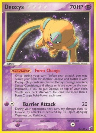 Deoxys (Defense Forme) 018 Deoxys - Rare