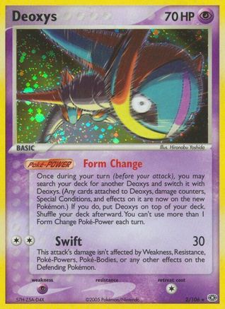 Deoxys (Speed Forme) 002 - Holofoil Emerald - Holo Rare