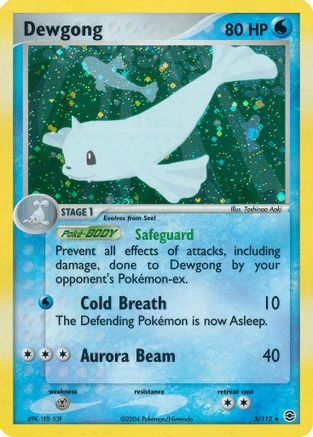 Dewgong 003 - Holofoil FireRed & LeafGreen - Holo Rare