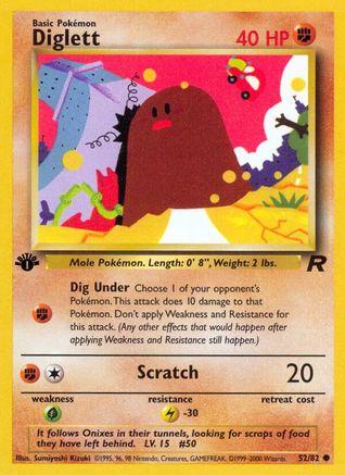Diglett 052/82 - Unlimited Team Rocket - Common