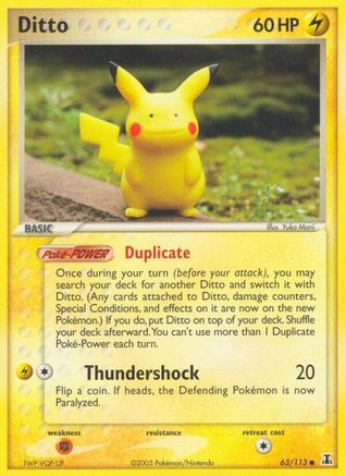 Ditto 063/113 - Reverse Holofoil Delta Species - Common