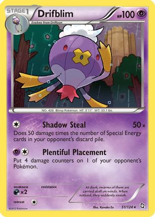 Drifblim 051 - Reverse Holofoil Dragons Exalted - Rare