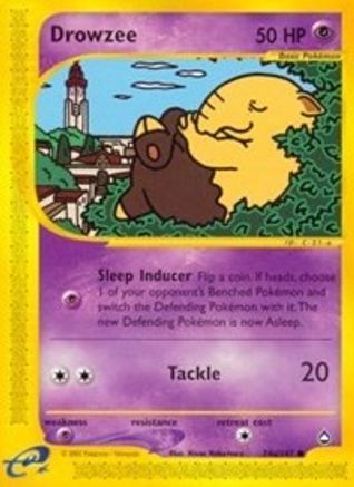 Drowzee (74b) 74b - Reverse Holofoil Aquapolis - Common