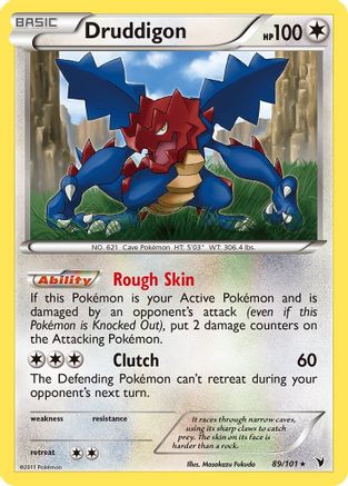 Druddigon 089 - Reverse Holofoil Noble Victories - Rare