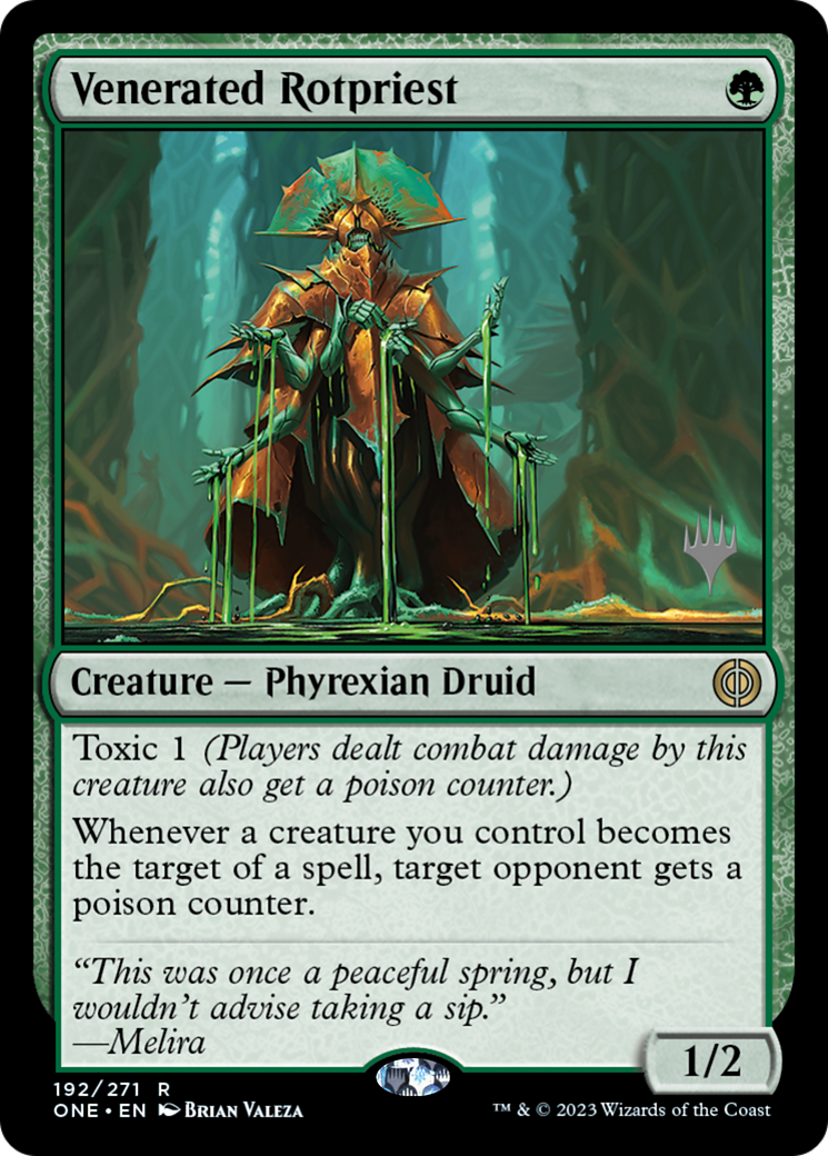 Venerated Rotpriest (PPONE-192) - Phyrexia: All Will Be One Promos Foil