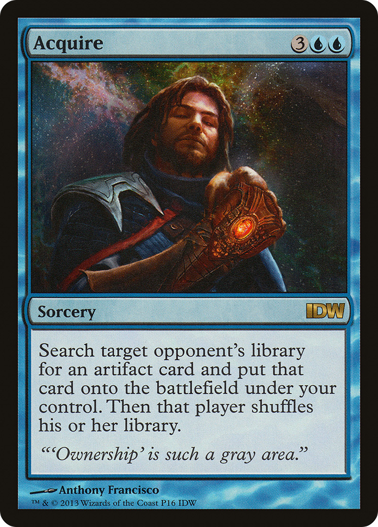 Acquire (IDW Comics 2014) (MEDIA-016) - IDW Comics Inserts