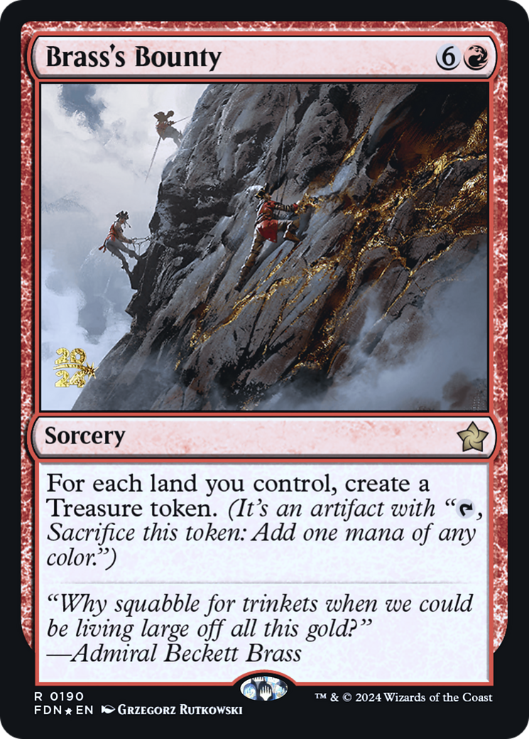 Brass's Bounty (PRE-190S) - Foundations Promos Foil