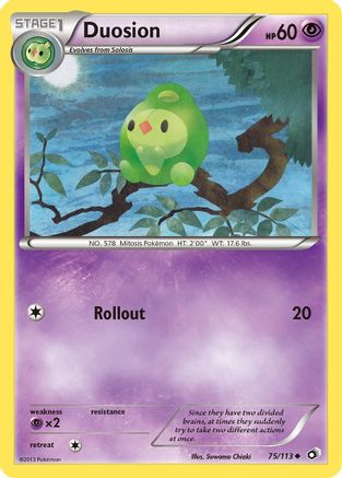 Duosion 075 - Reverse Holofoil Legendary Treasures - Uncommon