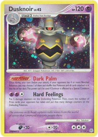 Dusknoir 002/130 - Holofoil Diamond and Pearl - Holo Rare