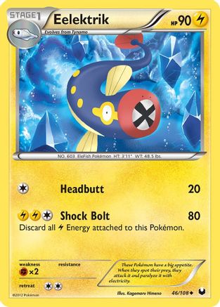 Eelektrik 046 - Reverse Holofoil Dark Explorers - Uncommon