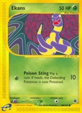 Ekans 108/165 - Reverse Holofoil Expedition - Common
