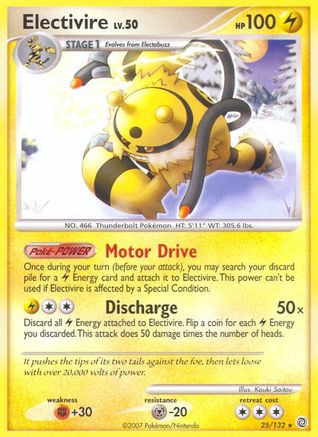 Electivire 025 - Reverse Holofoil Secret Wonders - Rare