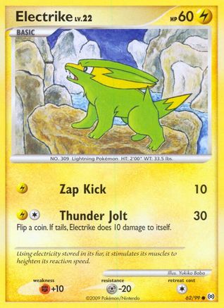 Electrike (62) 062/99 - Reverse Holofoil Arceus - Common