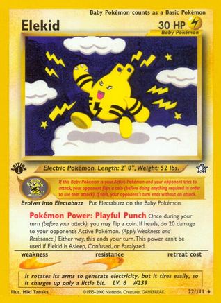 Elekid 022/111 - 1st Edition Neo Genesis - Rare