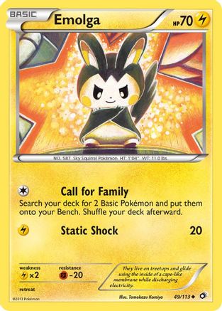 Emolga 049/113 Legendary Treasures - Uncommon