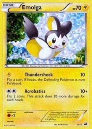 Emolga 006/12 - Holofoil McDonalds Promos 2012 - Promo