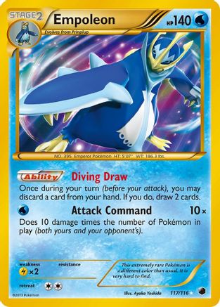 Empoleon (117 Secret Rare) 117 - Holofoil Plasma Freeze - Secret Rare