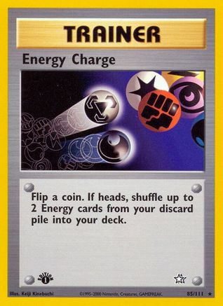 Energy Charge 085/111 - 1st Edition Neo Genesis - Rare