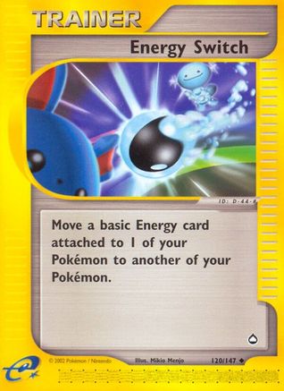 Energy Switch 120 - Reverse Holofoil Aquapolis - Uncommon