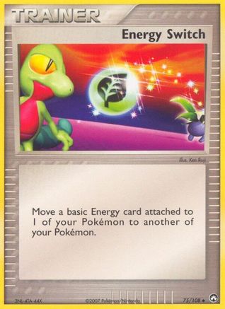 Energy Switch 075/108 - Reverse Holofoil Power Keepers - Uncommon