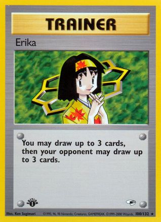 Erika (100) 100/132 - Unlimited Gym Heroes - Rare