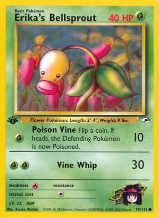 Erika's Bellsprout (75) 075/132 - Unlimited Gym Heroes - Common