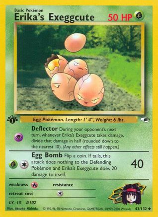 Erika's Exeggcute (43) 043/132 - Unlimited Gym Heroes - Uncommon