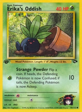 Erika's Oddish 070/132 - Unlimited Gym Challenge - Common