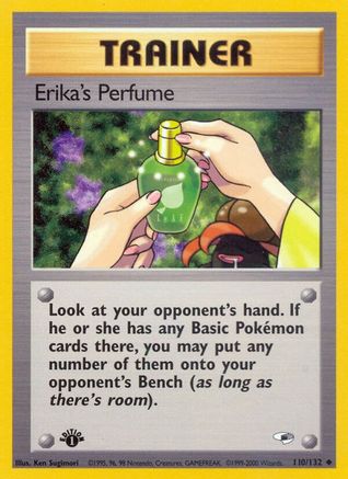 Erika's Perfume 110/132 - 1st Edition Gym Heroes - Uncommon