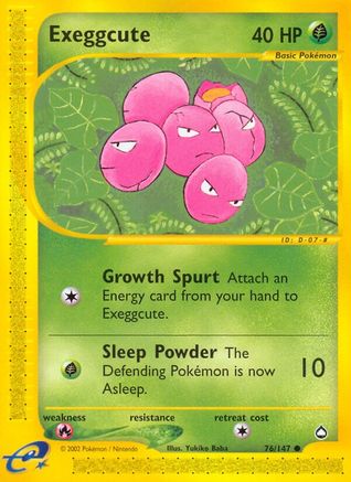 Exeggcute (76) 076/147 Aquapolis - Common