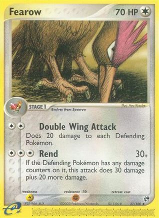 Fearow 037 - Reverse Holofoil Sandstorm - Uncommon