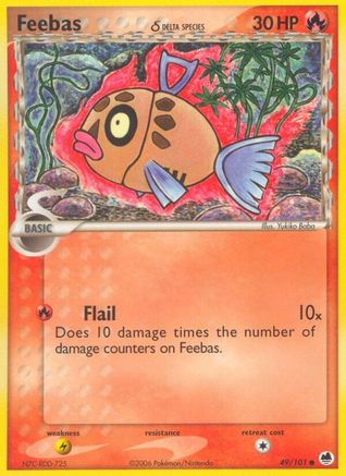 Feebas (Delta Species) 049/101 - Reverse Holofoil Dragon Frontiers - Common