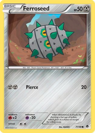 Ferroseed (71) 071 - Reverse Holofoil Emerging Powers - Common