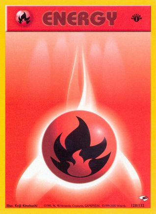 Fire Energy 128/132 - Unlimited Gym Heroes - Common
