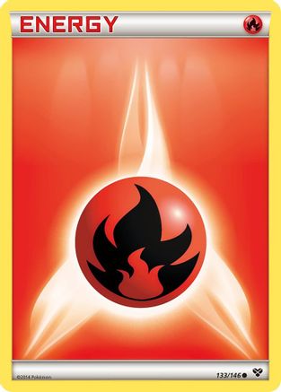 Fire Energy 133 XY Base Set - Common