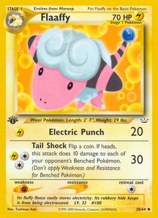 Flaaffy 028/64 - 1st Edition Neo Revelation - Uncommon