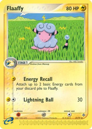 Flaaffy 027 - Reverse Holofoil Dragon - Uncommon