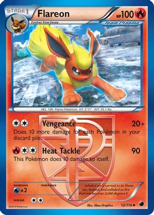 Flareon (Team Plasma) 012/116 Plasma Freeze - Uncommon