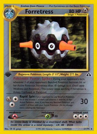 Forretress (21) 021/75 - 1st Edition Neo Discovery - Rare