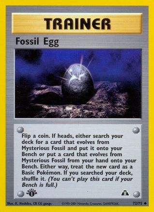 Fossil Egg 072/75 - Unlimited Neo Discovery - Uncommon