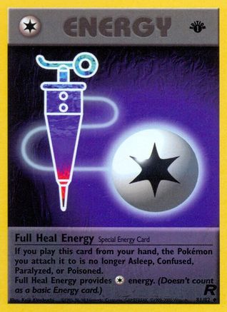 Full Heal Energy 081/82 - 1st Edition Team Rocket - Uncommon