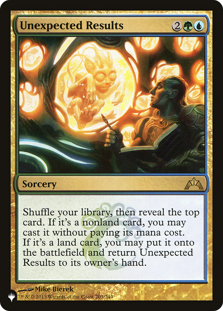 Unexpected Results (LIST-GTC-203) - The List