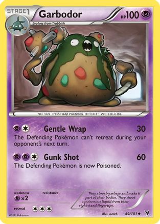Garbodor 049 - Reverse Holofoil Noble Victories - Uncommon